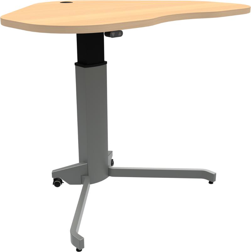 Zenrise Hjerteformet Hæve-/Sænkebord i Bøg - Unik Design