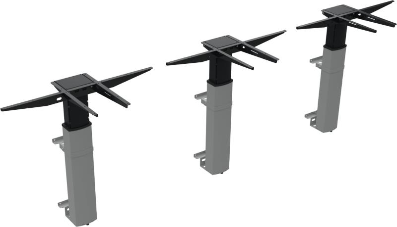 Elevateline Væghængt Hæve-sænkestel i Sølv - Ergonomisk Design