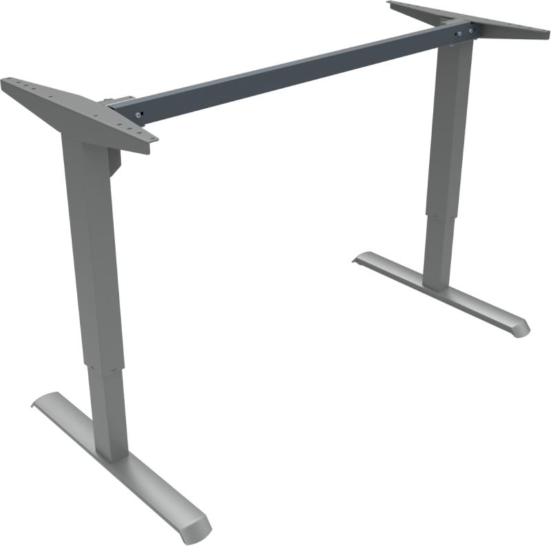 Adaptdesk Hæve-/Sænkestel i Sølv - Moderne Kontormøbel