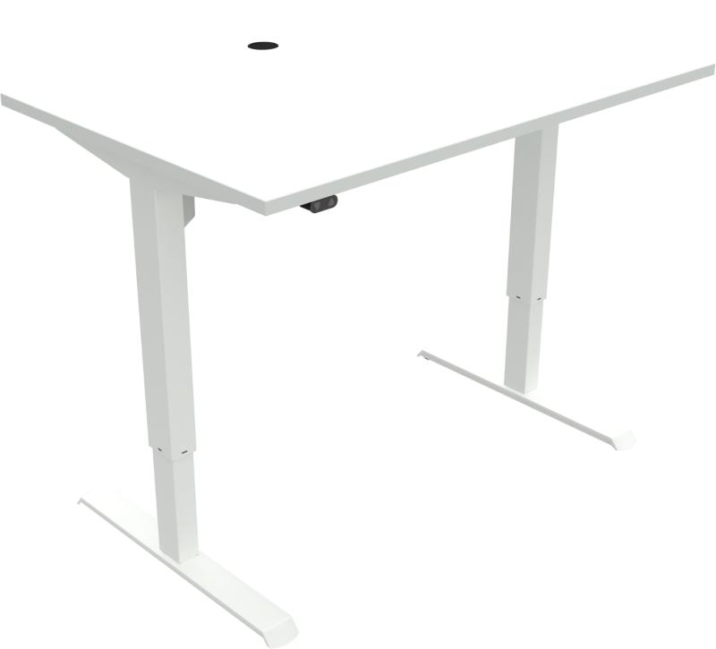 Adaptdesk   -bens Hæve- Sænkebord  Firkantet  Hvid Hvid  H118x120x80    Mfc