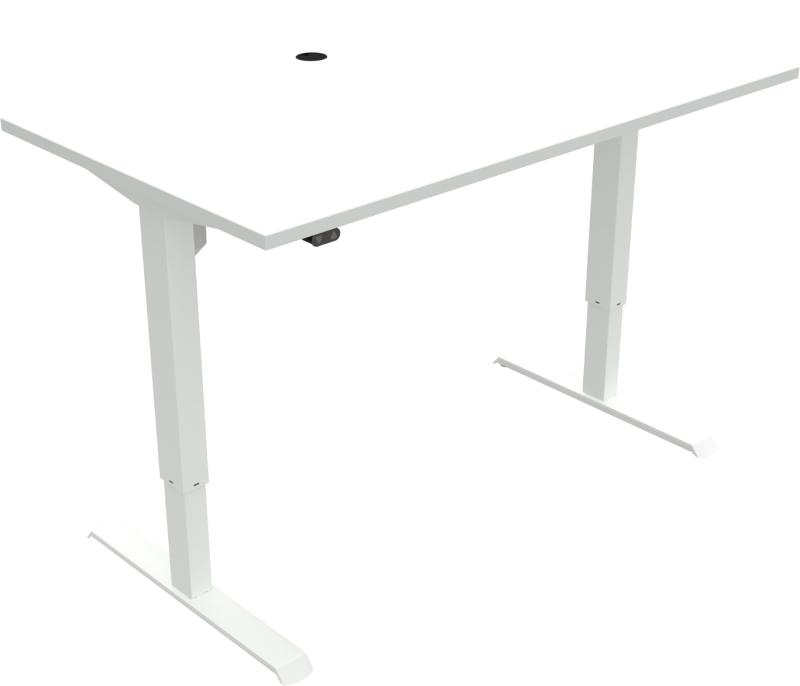 Adaptdesk   -bens Hæve- Sænkebord  Firkantet  Hvid Hvid  H118x140x80    Mfc