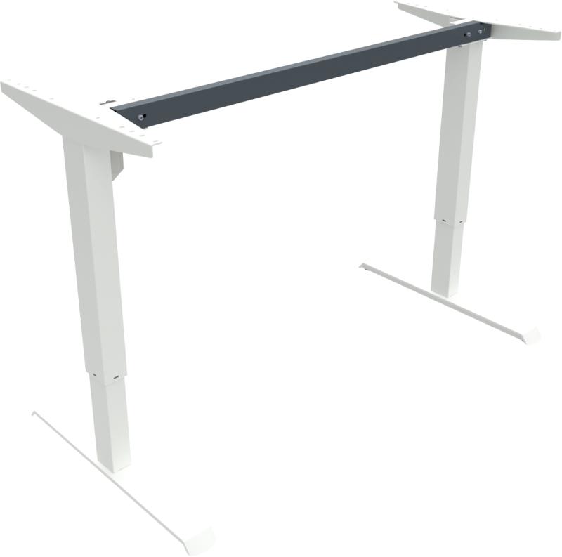 Adaptdesk Hvid Hæve-Sænkestel i Metal 118x68x129