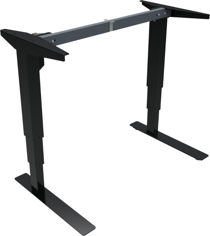 Versastand Hæve- Sænkestel Sort H122x56x92 Metal