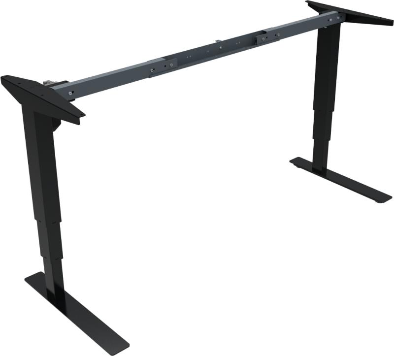 Versastand Hæve- Sænkestel Sort H122x56x112-152 Metal