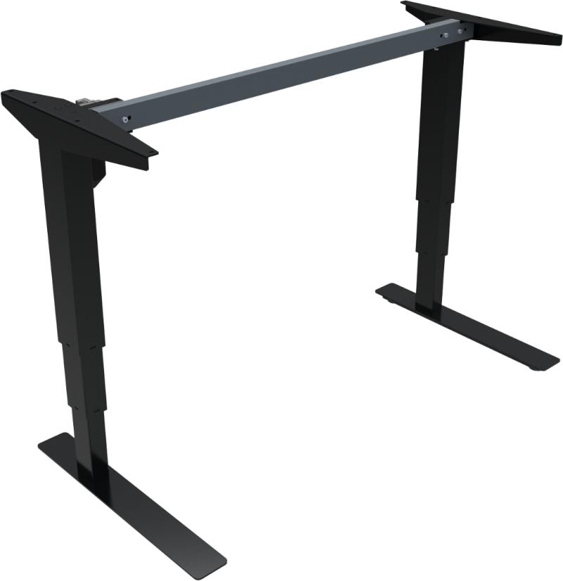 Versastand Hæve- Sænkestel Sort H122x56x112 Metal