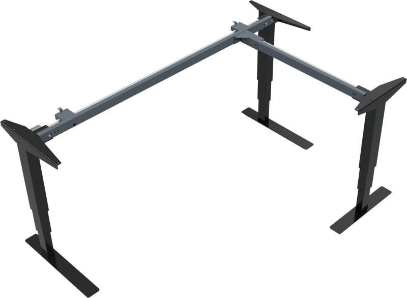 Versastand Hæve-/Sænkestel i Sort Metal - Ergonomisk Design