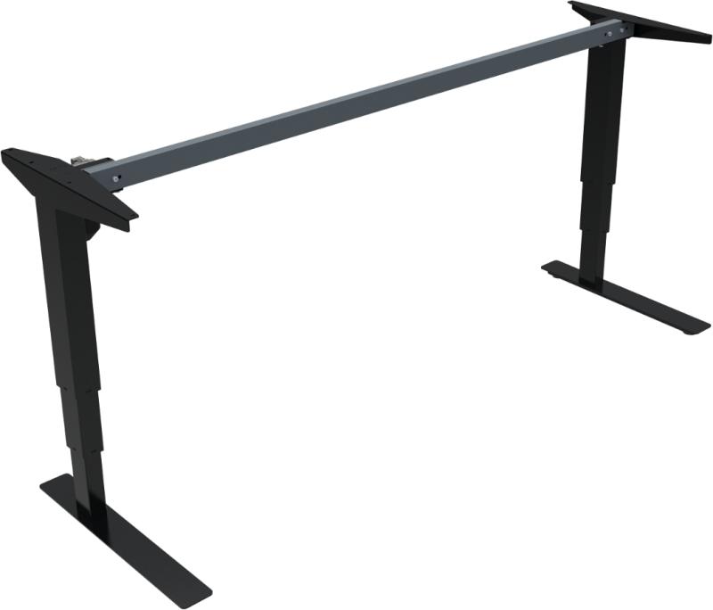 Versastand Hæve- Sænkestel Sort H122x56x172 Metal