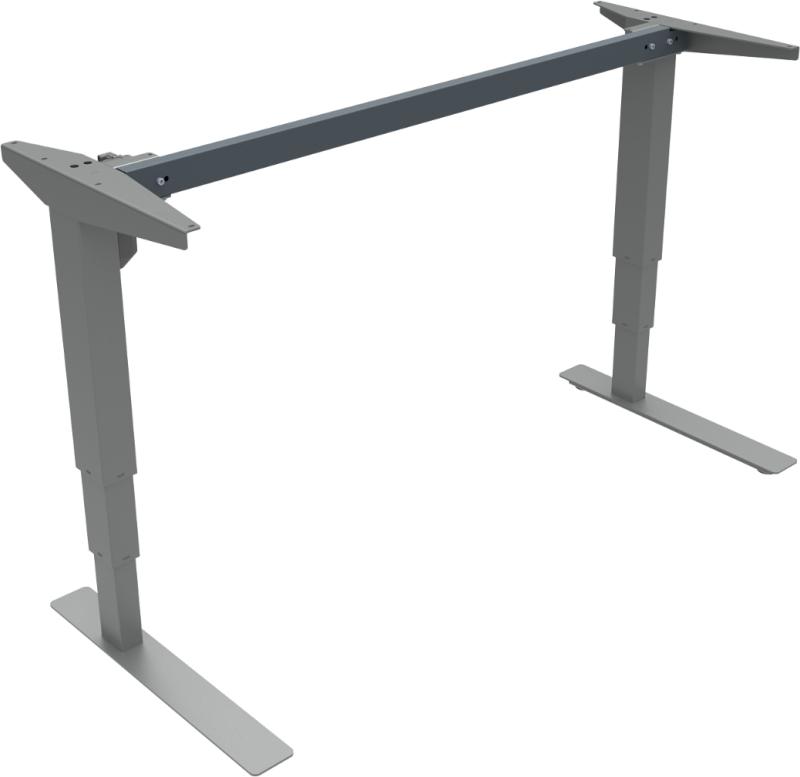 Versastand Hæve-/Sænkestel i Sølv - Elegant Design!