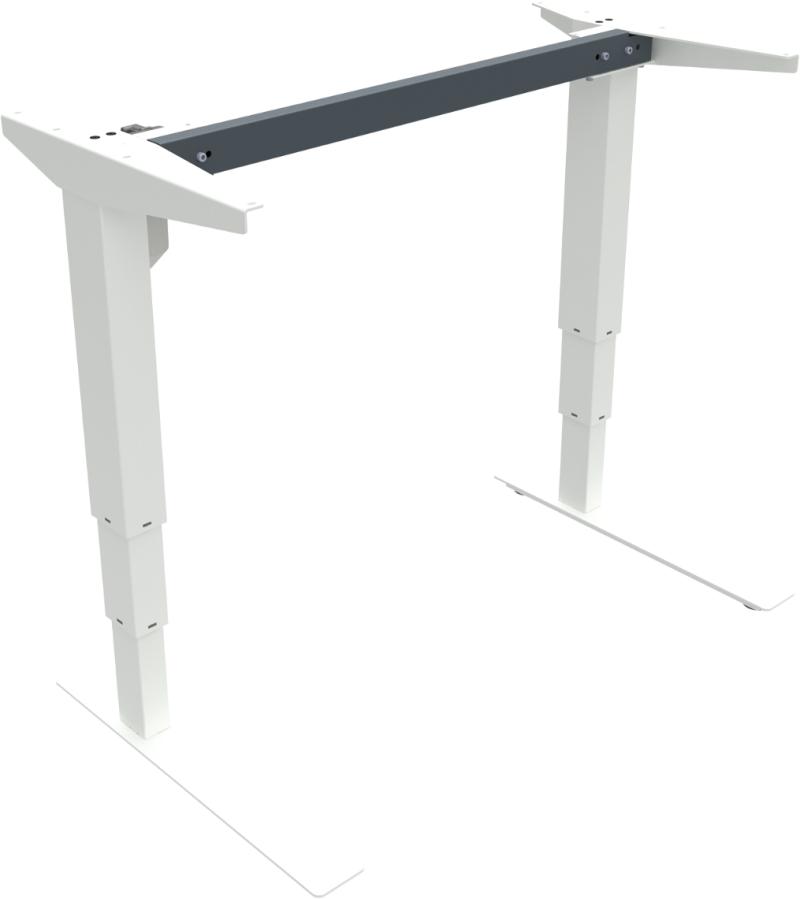 Versastand Hæve-/Sænkestel i Hvid Metal - Elegant Design
