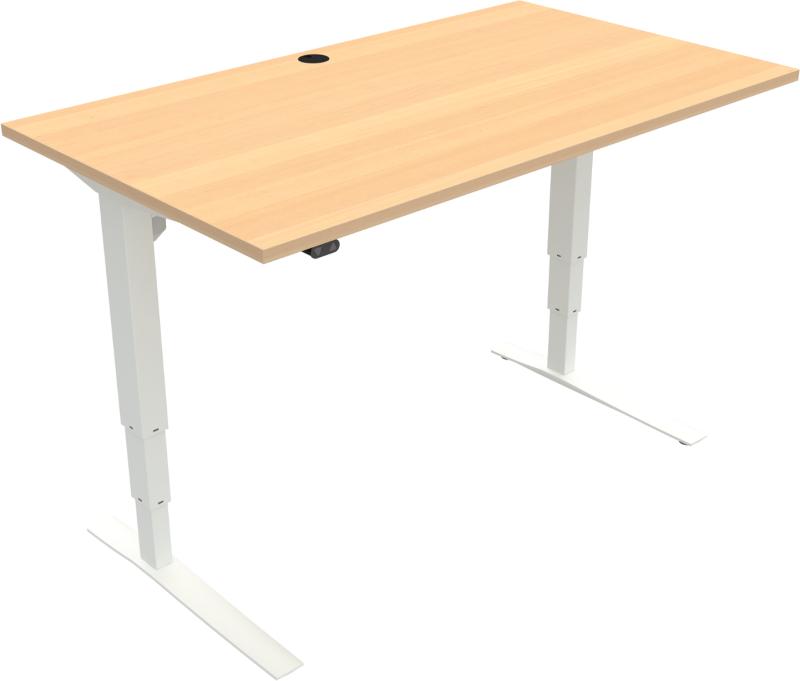 Rise Amp Rest To-bens Hæve-/Sænkebord - Natur Hvid
