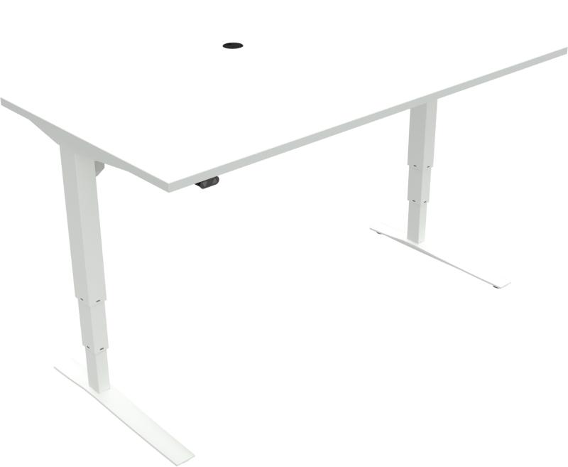 Rise Amp Rest Hæve-Sænkebord - Firkantet Hvid 160x80 cm