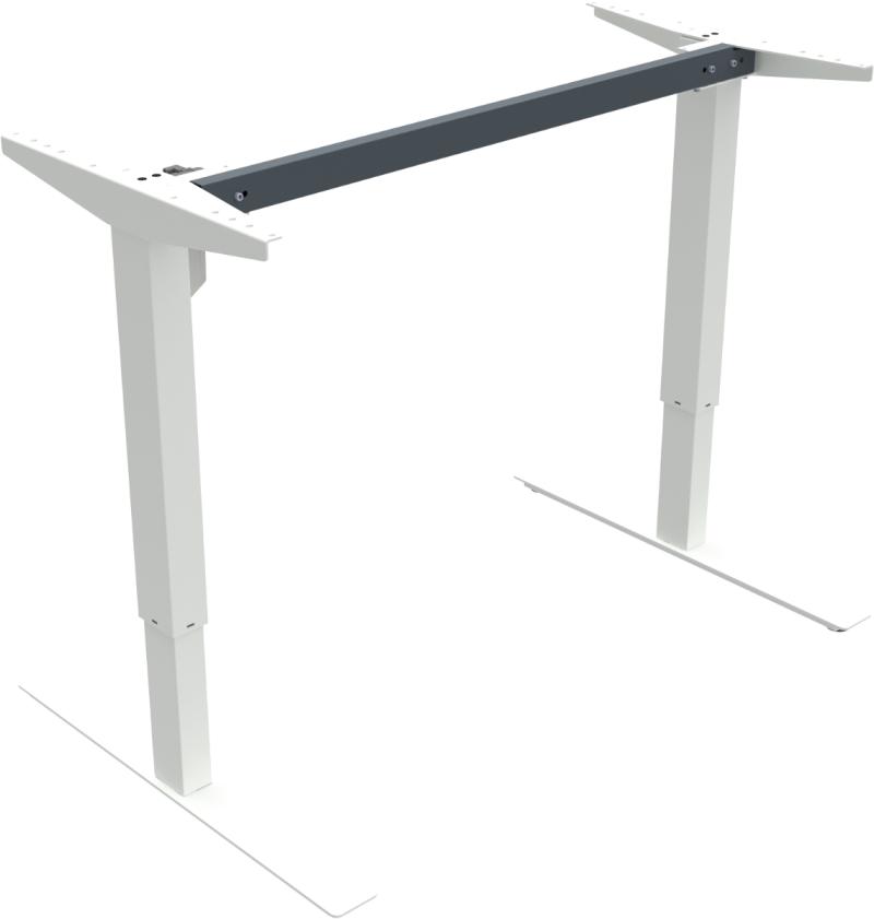Updown Hæve-Sænkestel i Hvidt Metal - Moderne Design