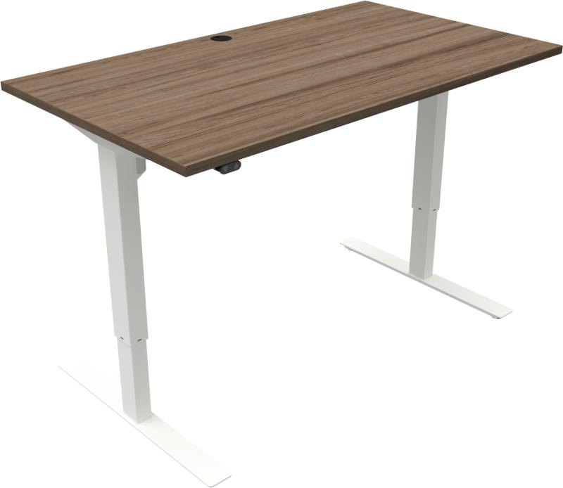 Elegant To-bens Hæve-/Sænkebord i Mørk Valnød - Black Friday!