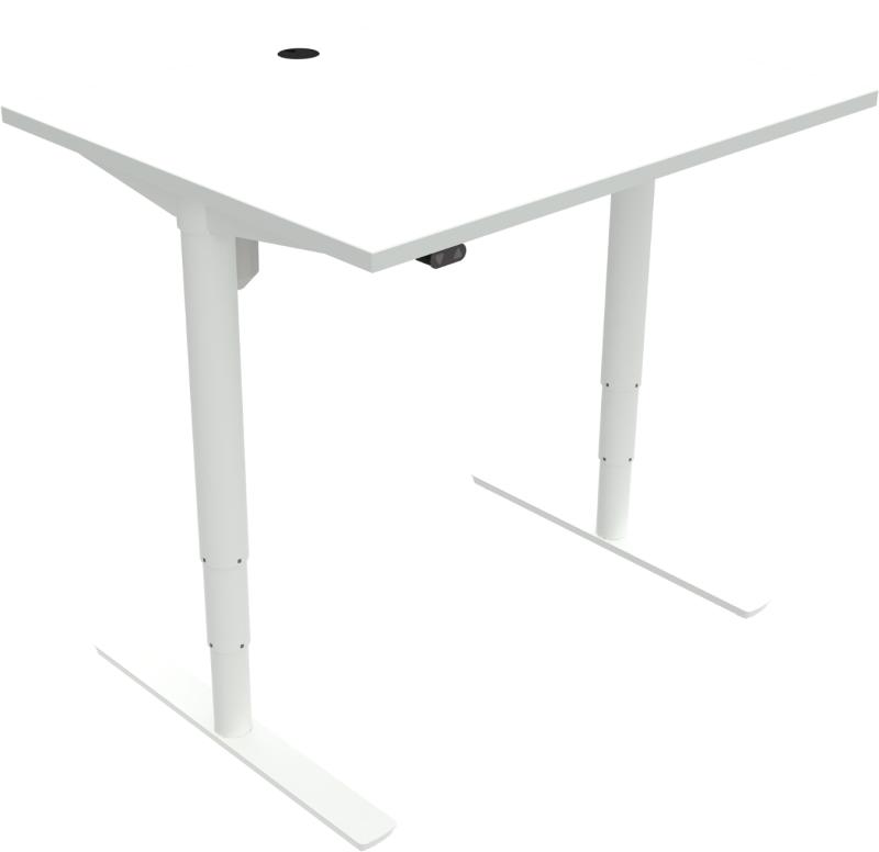 Comfortzone Hæve-/Sænkebord Firkantet Hvid - Smart Design