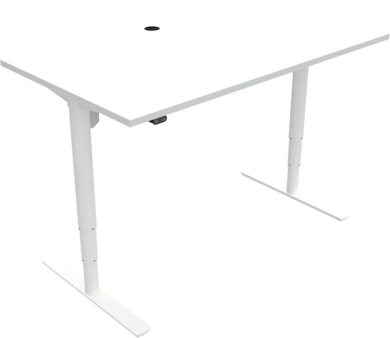 Comfortzone   -bens Hæve- Sænkebord  Firkantet  Hvid Hvid  H125x140x80    Mfc