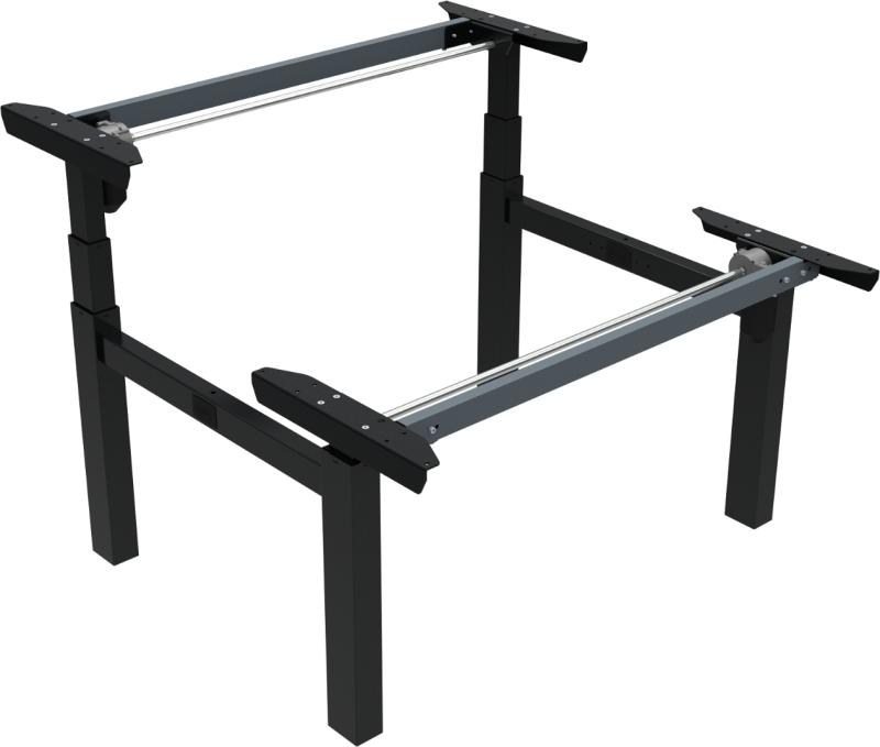 Omnilift Hæve- Sænkestel Sort H125x119x112 Metal