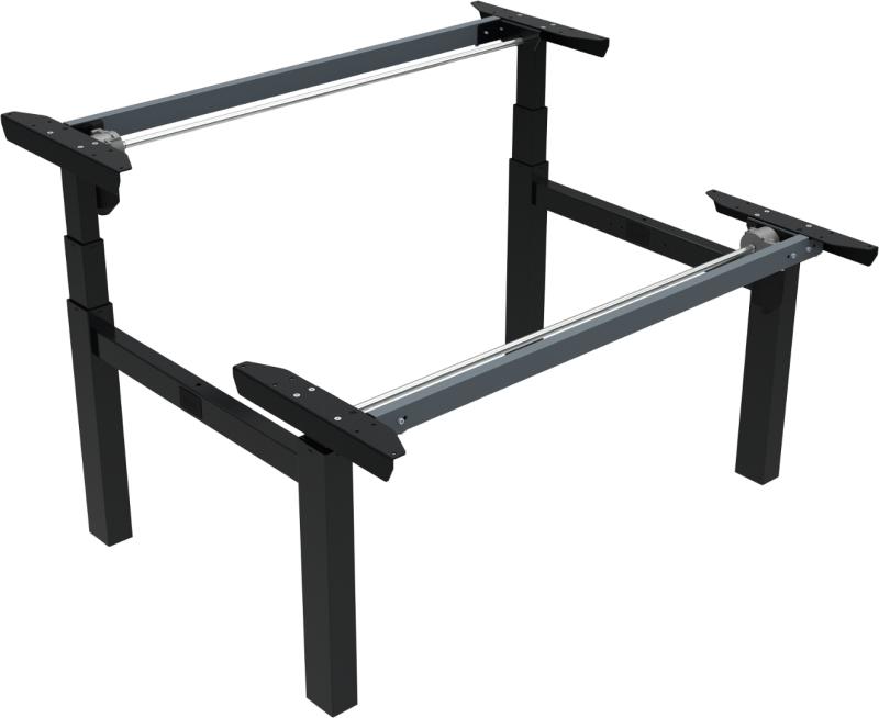 Omnilift Hæve- Sænkestel Sort H125x119x129 Metal