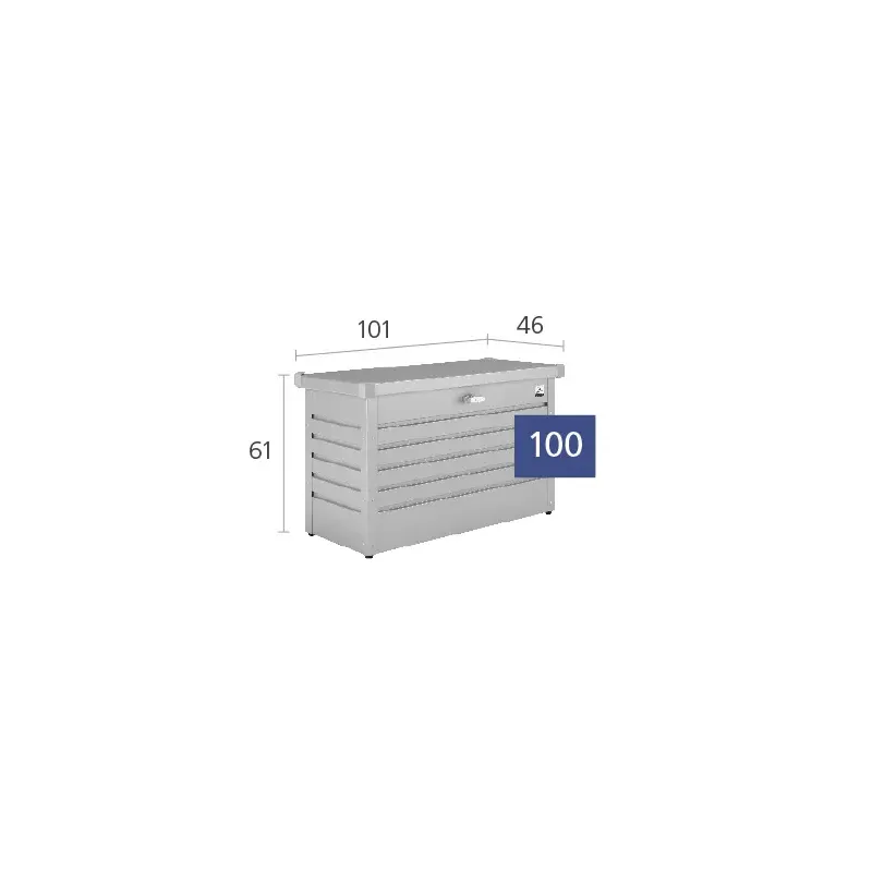 Biohort Pakkebox 100 - Sølv Metallic Tilbud!