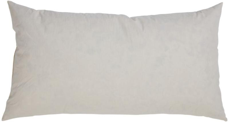 Luksuriøst pudefyld i hvid - 50x90 cm tilbud!