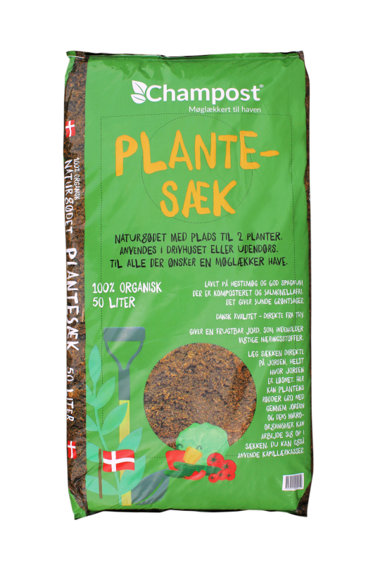 Champost Plantesæk 50 Liter - Perfekt til dine planter!