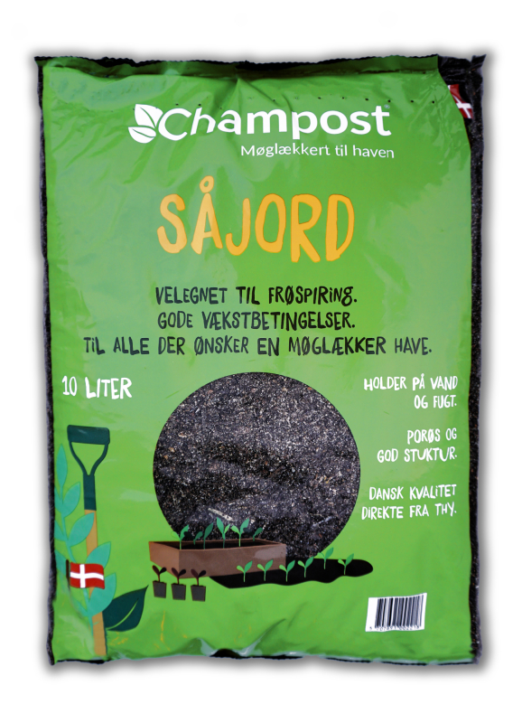 Champost Såjord 10 Liter - Kvalitetsjord til dine planter