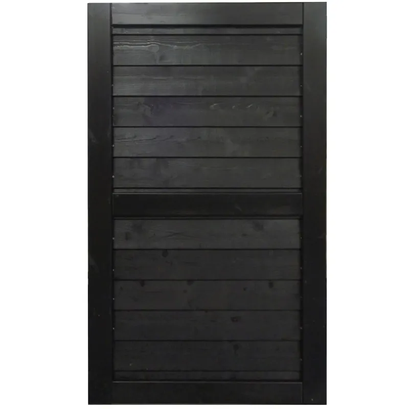 Frøslev Systemhegn Låge 120 x 162 cm - Sortmalet Klink
