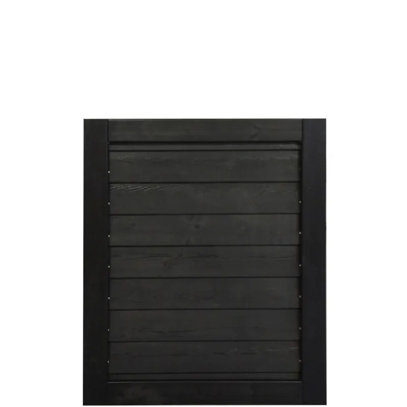 Frøslev Systemhegn Låge 90x111 cm - Sortmalet Klink
