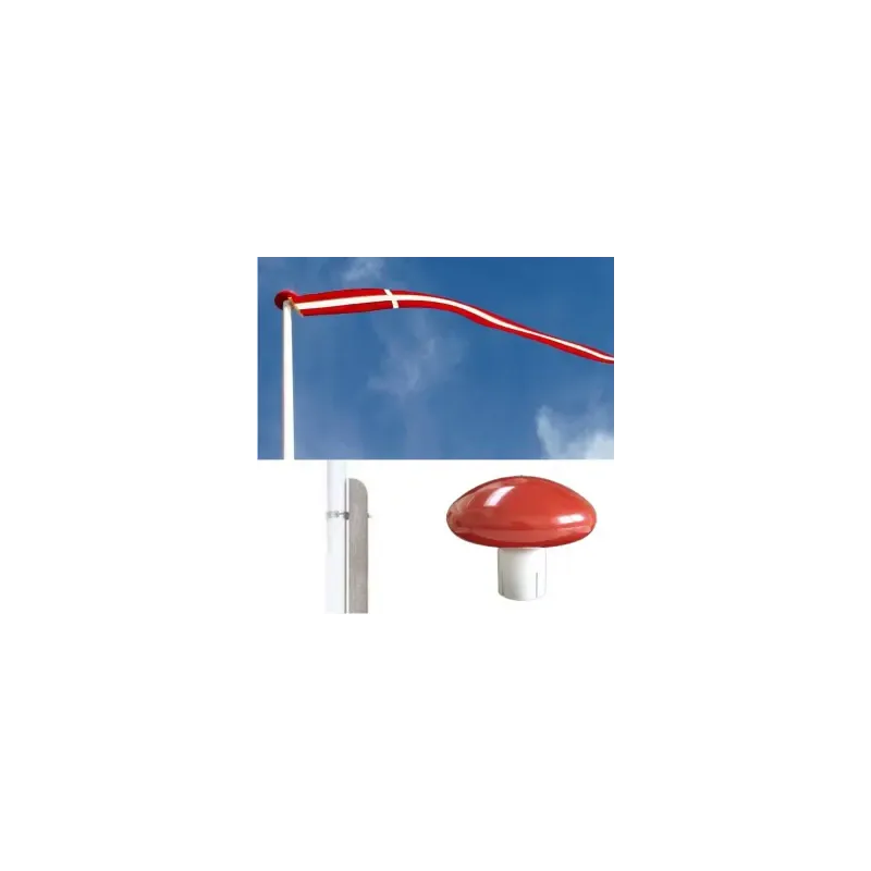 Glasfiberflagstang med betonfod - 12 meter tilbud!