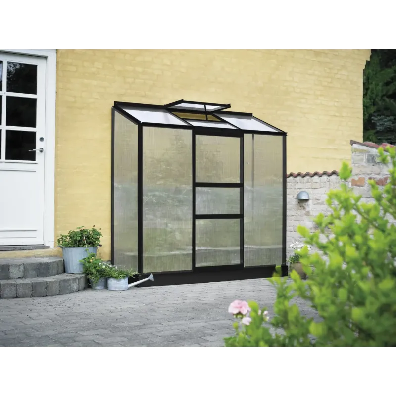 Halls Drivhus til Altan - Sort Poly 4 mm F09949