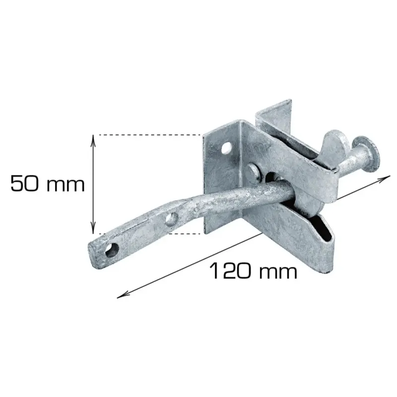 Galvaniseret Glipfald med Skruer - 120 x 50 mm
