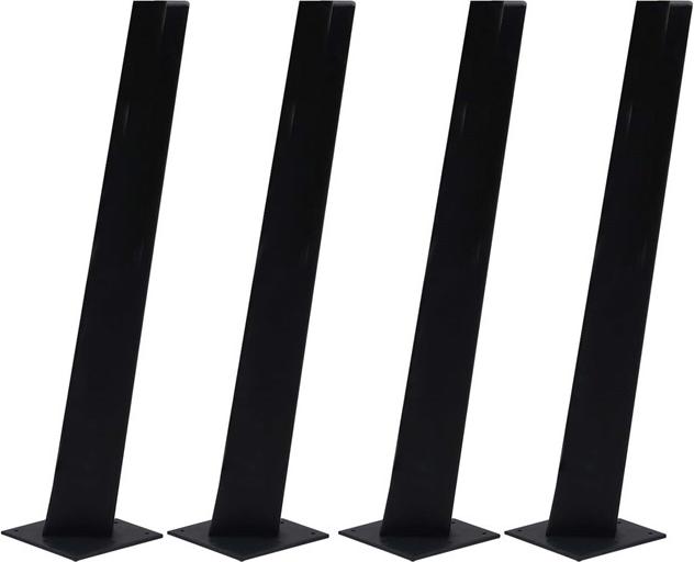 B4 Bordben til Spisebord i Sort - Moderne Design H70,5 cm