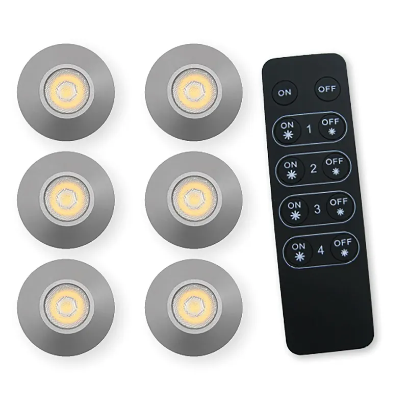 LED Lamper - 6 stk. RAL7016 Antrasit til Terrasseoverdækning