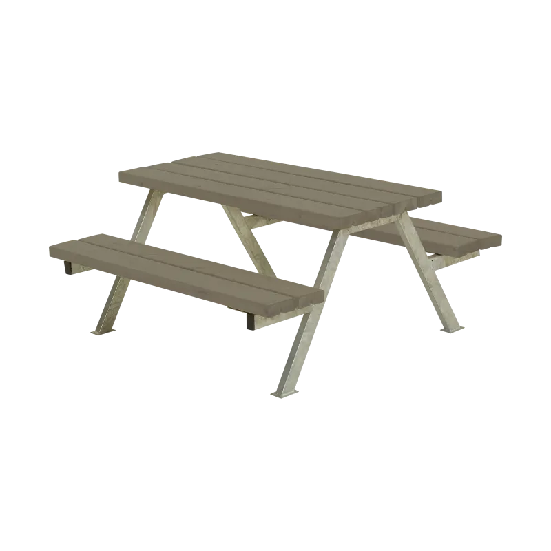 Plus Alpha Junior Bordbænkesæt - Gråbrun 118 cm