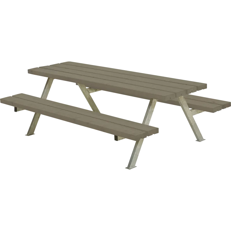 Plus Alpha Junior Bordbænkesæt - Gråbrun 177 cm