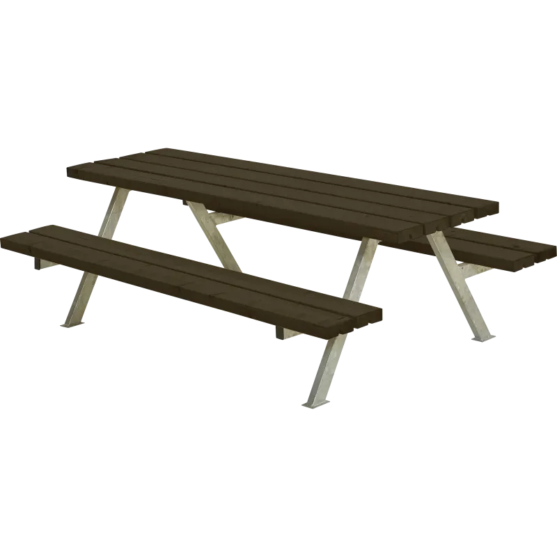 Plus Alpha Junior Bordbænkesæt - Sort - 177 cm