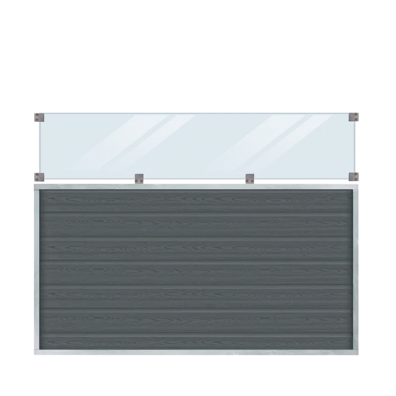 Plus Artura Komposithegn med Klart Glas - 180x135 cm
