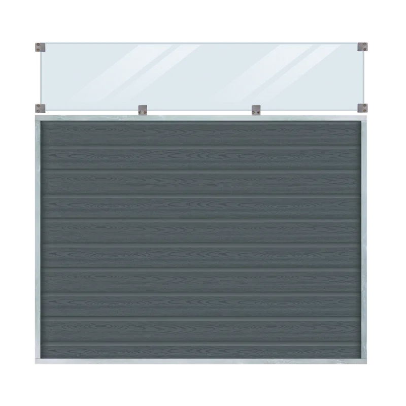 Plus Artura Komposithegn med Klart Glas - 180x175 cm