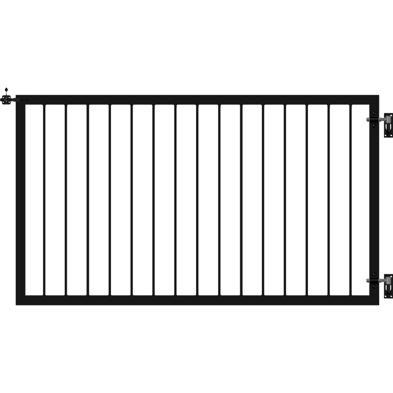 Plus Basic Bred Låge 150x85 cm - Elegant Sort Hegn