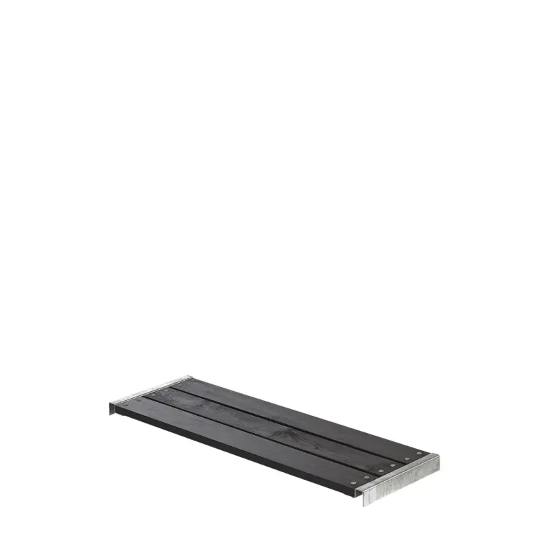 Plus Cubic Pipe Bænk 120cm - Grundmalet Sort Til Haven