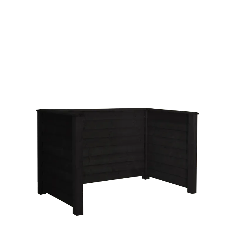 Plus Klink Profil Renovationsskjuler - Sortgrundet 174x90x104 cm