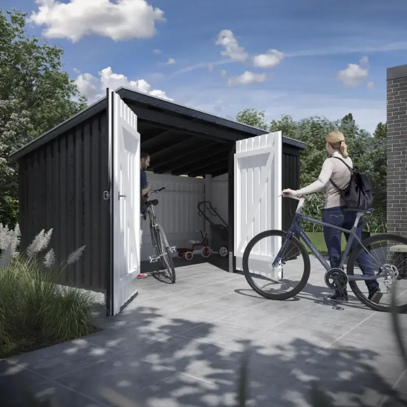 Plus Nordic Multi Havehus med Dobbeltdør og Lukket Front