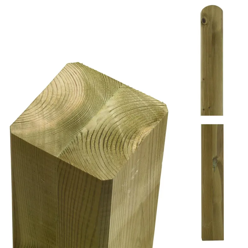Trykimprægnerede Omlimede Stolper 90x90mm - 297cm