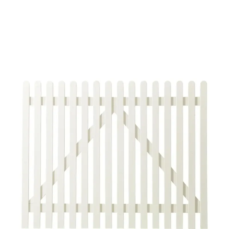 Plus Retro Stakit Bred Havelåge 150x120   Grundmalet Hvid 13763-13