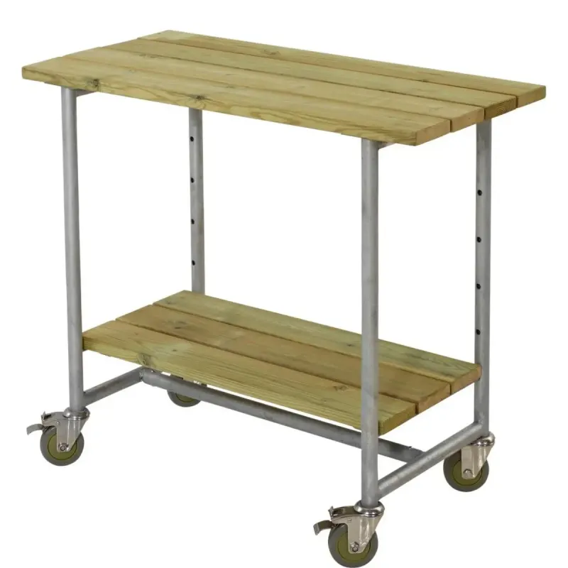 Plus Urban Picnic Grillbord Hylde Hjul Trykimprægneret 179540-
