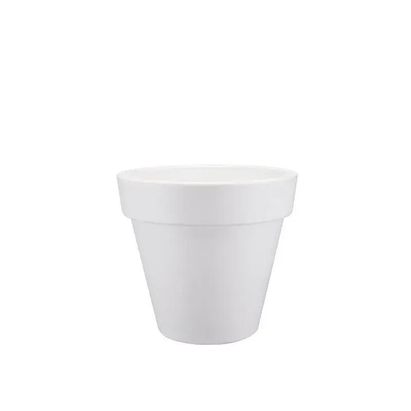Pure Rund Letvægtskrukke H120cm - Hvid