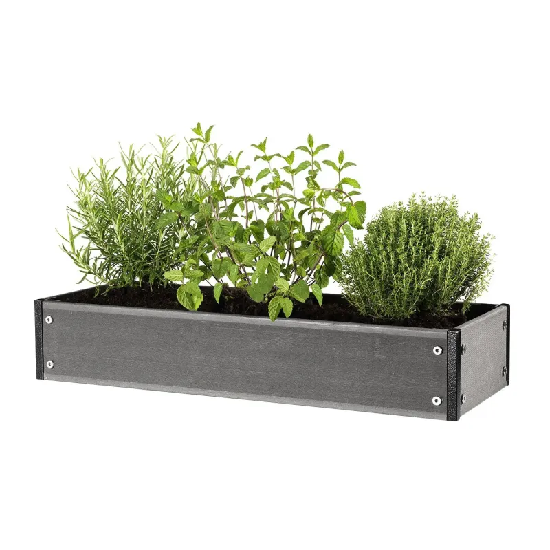 Rågø Krydderibed i Komposit - 20x60x12 cm Til Haven