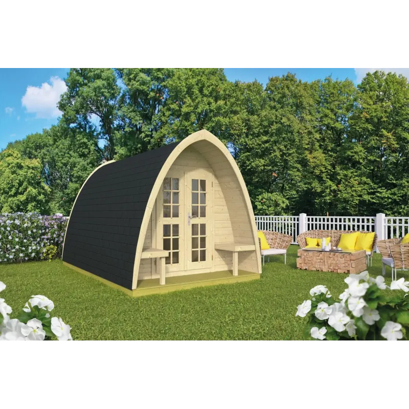 Spring Valley 28 Bjælkehytte med Termoglas