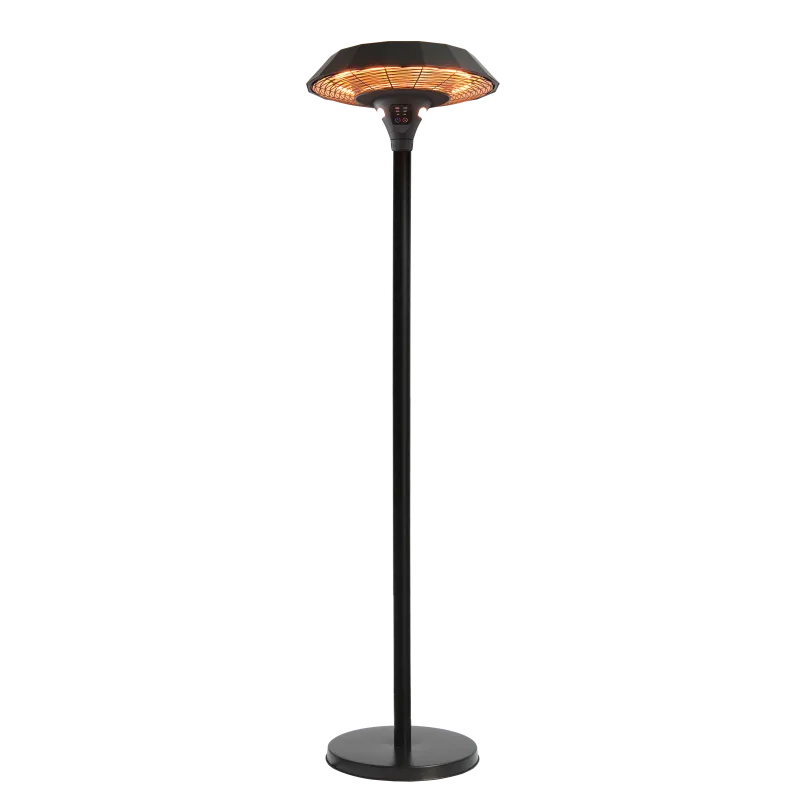 Terrassevarmer Gulvmodel UFO med Fjernbetjening 2100W