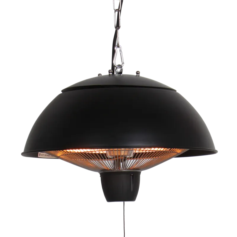 Hængende Terrassevarmer 600/1500 W i Sort - HORTUS