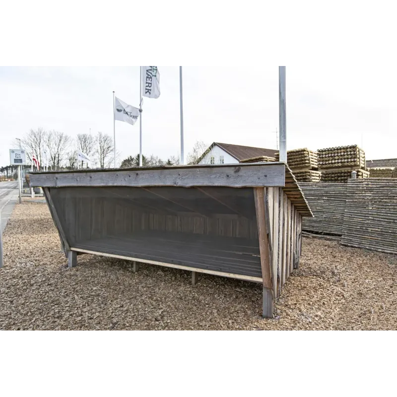 Tiset Shelter 3,6 x 2,1 m – Delvis Samlet Hytte til Haven